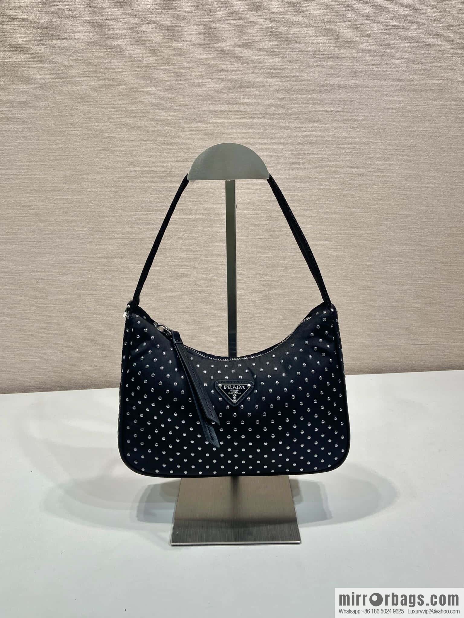 PRADA 🎉 rivets Hobo 🎉 2025 1NE515 rivets