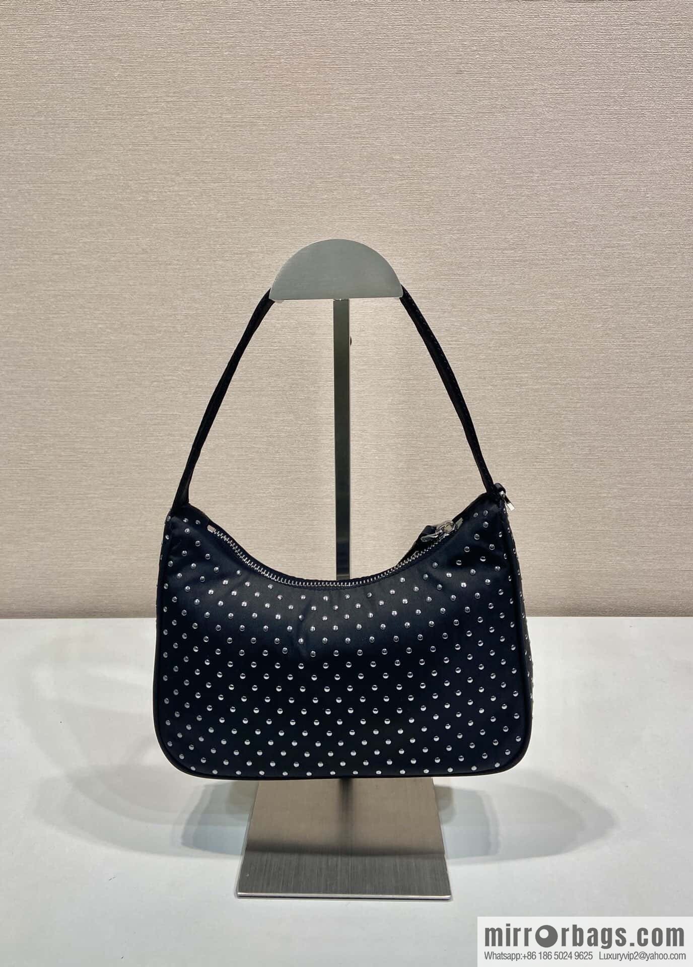 PRADA 🎉 rivets Hobo 🎉 2025 1NE515 rivets