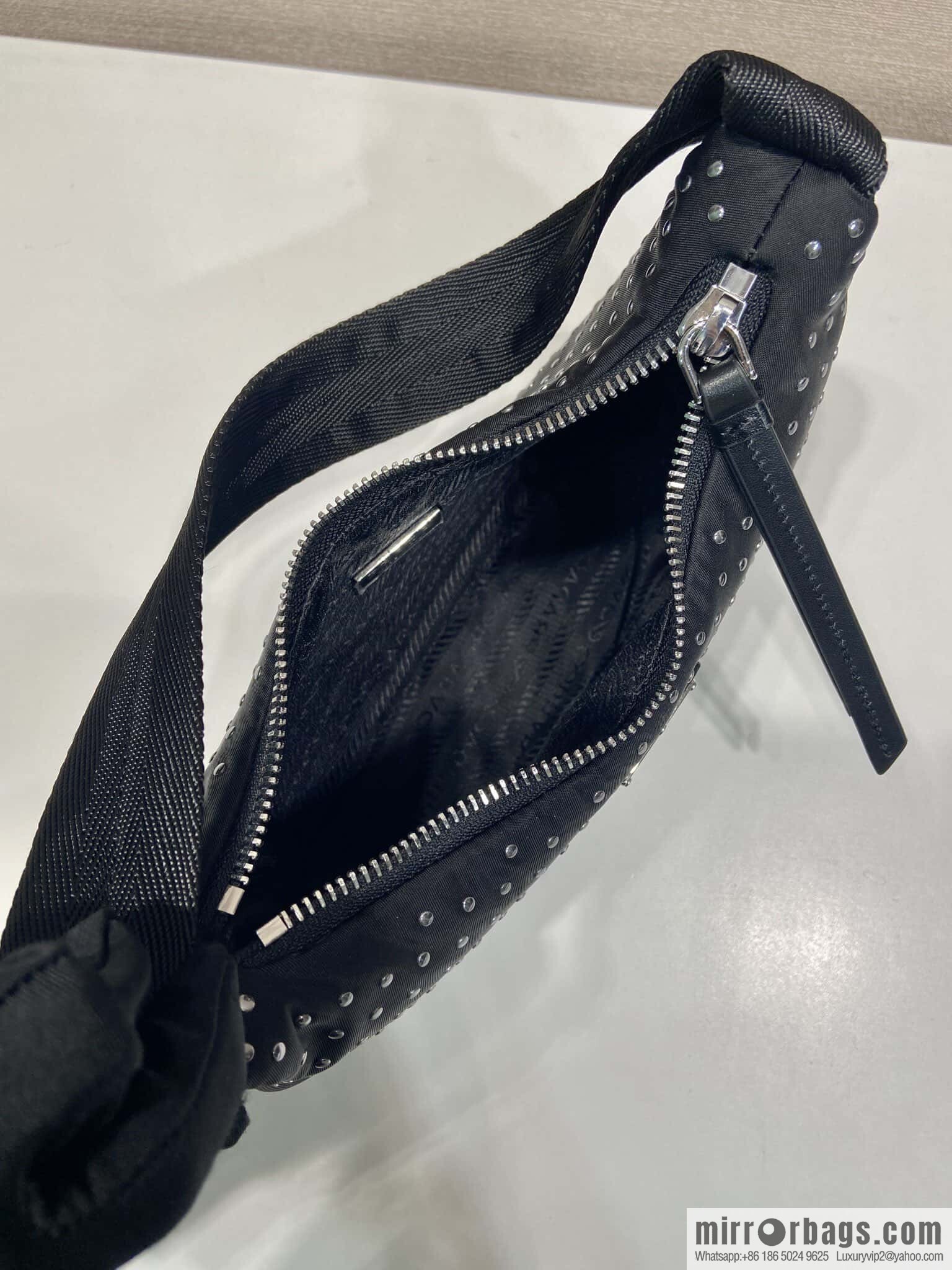 PRADA 🎉 rivets Hobo 🎉 2025 1NE515 rivets