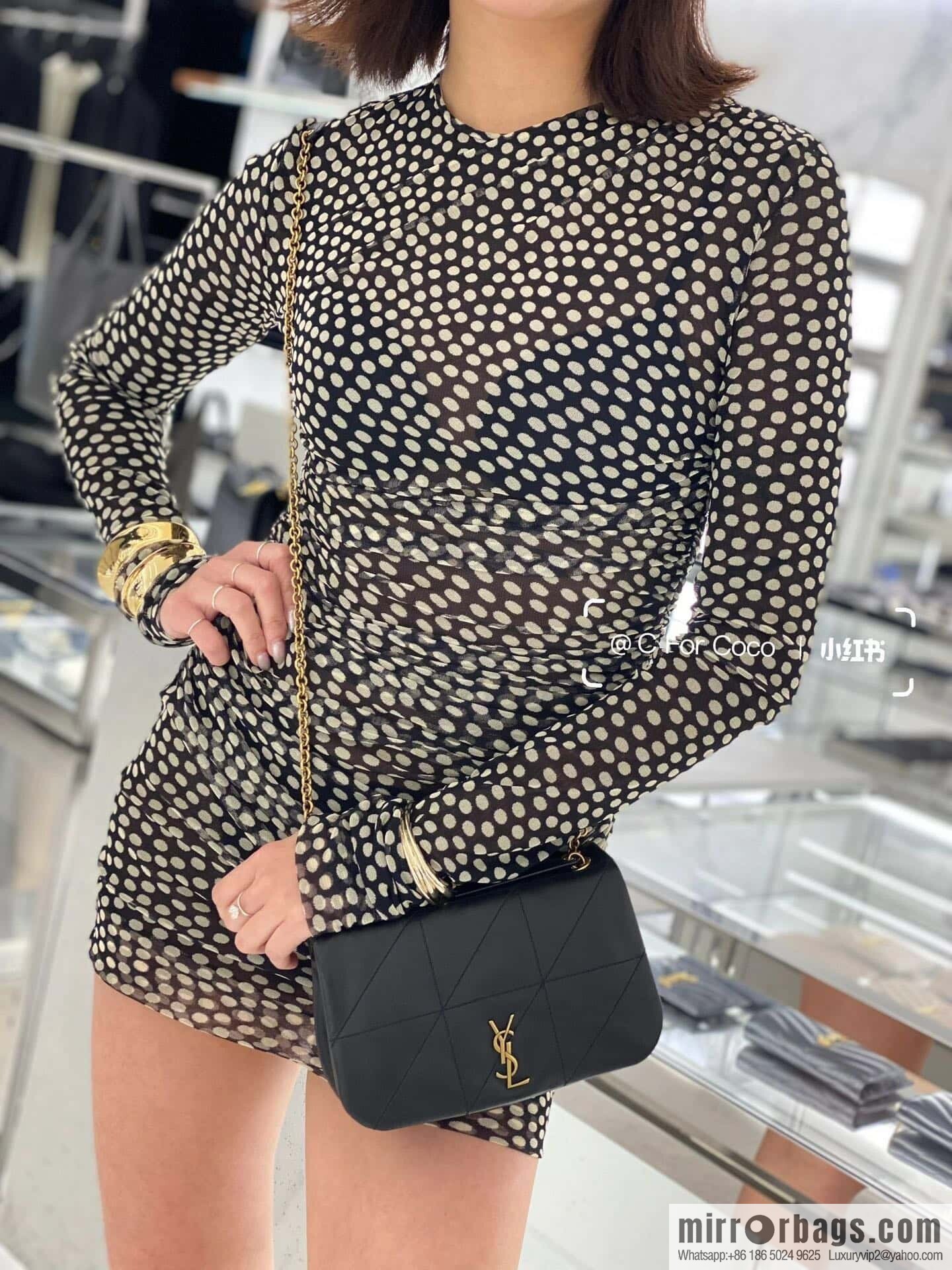 YSL 𝗝𝗔𝗠𝗜𝗘_ mini sheepskin handbag 766754