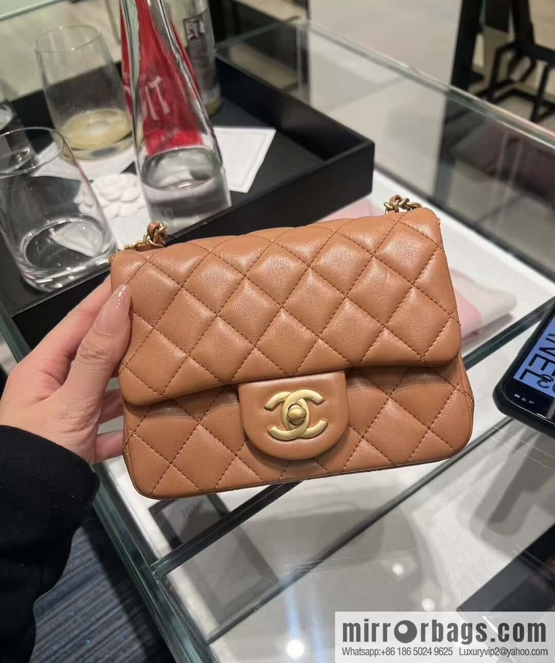 ππ‘ππ§ππ₯ πππ€ ππ Golden Ball Square Fatty, Milk Tea Color βοΈ AS1786