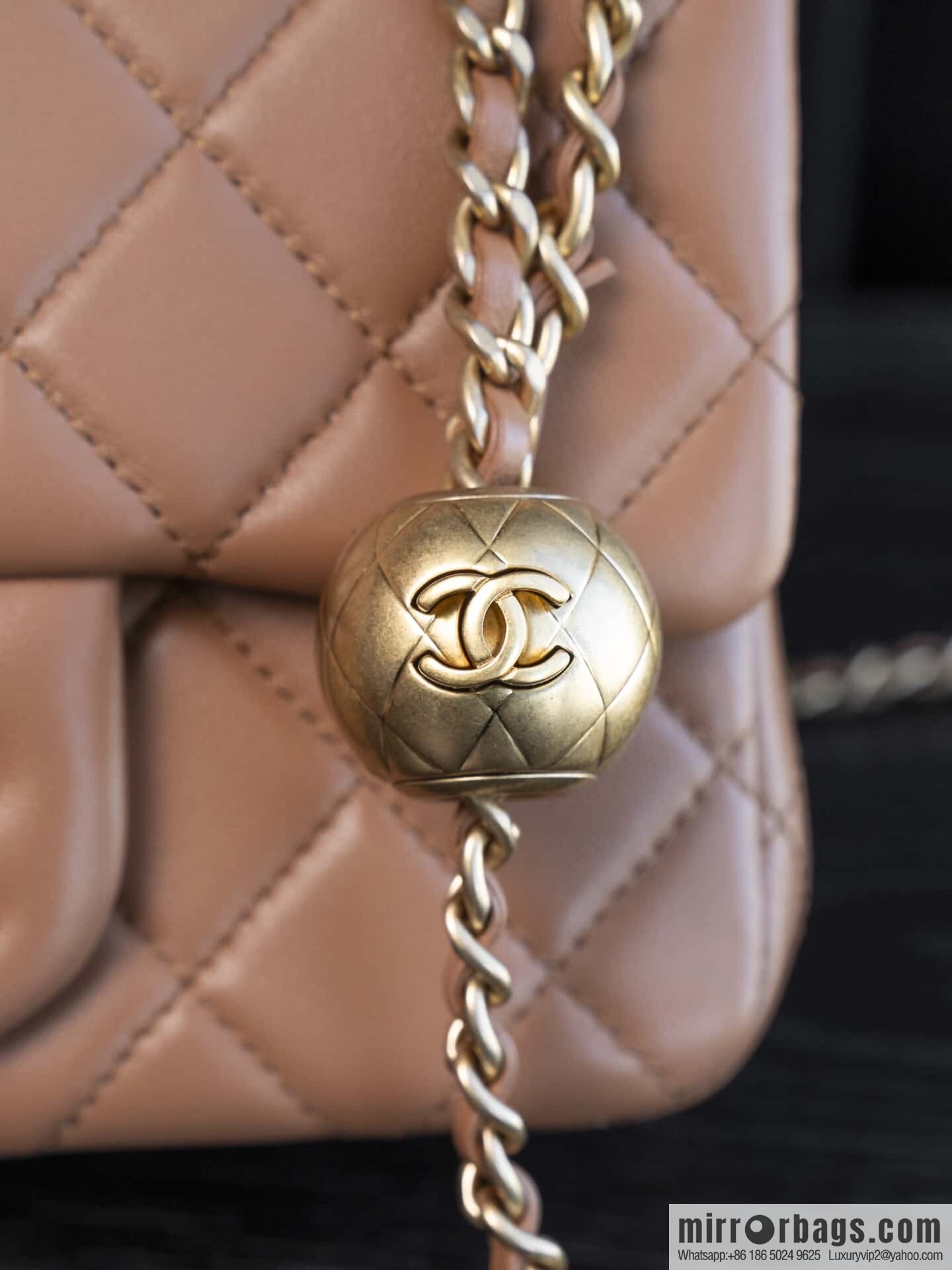 ππ‘ππ§ππ₯ πππ€ ππ Golden Ball Square Fatty, Milk Tea Color βοΈ AS1786