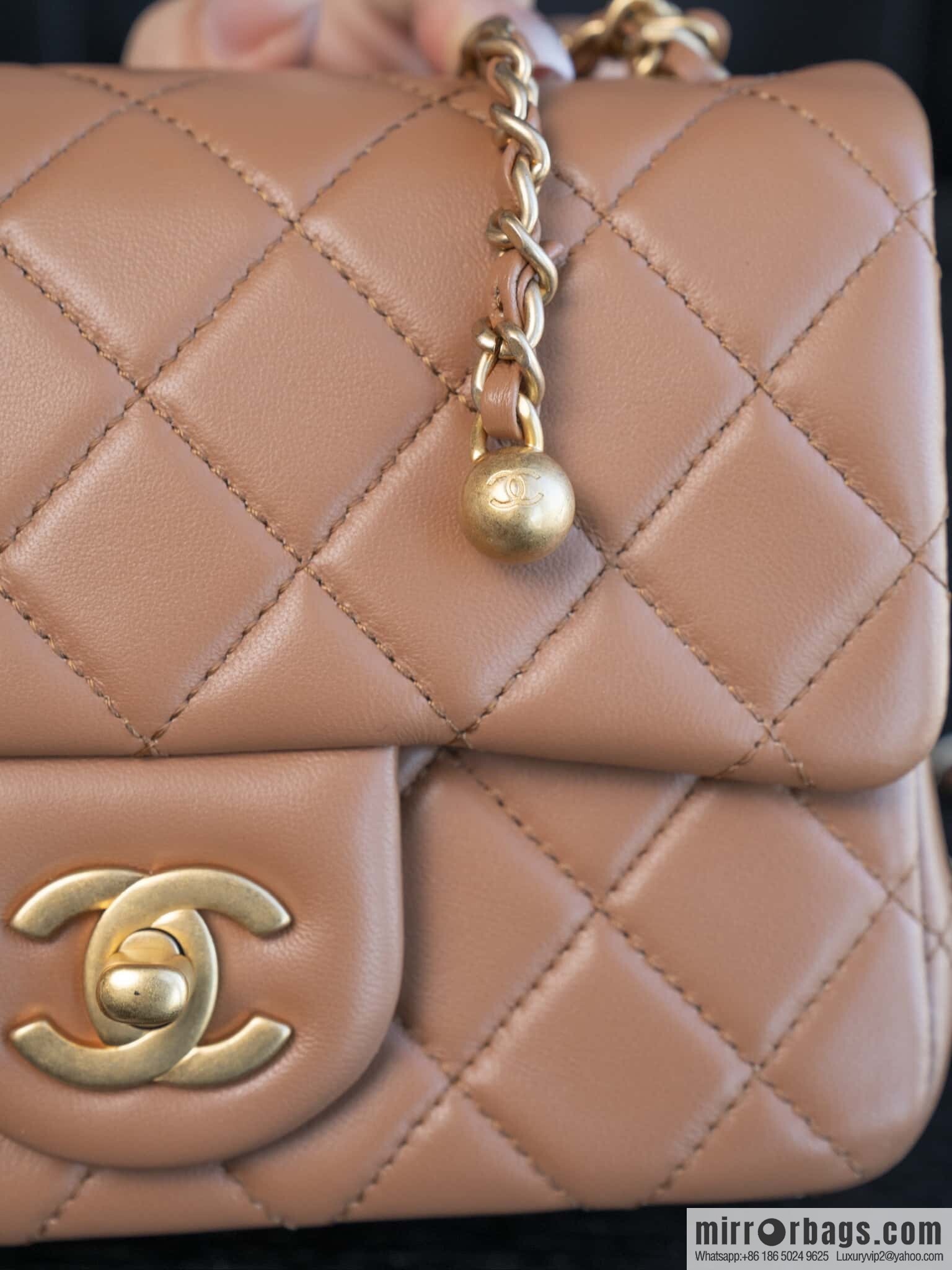 ππ‘ππ§ππ₯ πππ€ ππ Golden Ball Square Fatty, Milk Tea Color βοΈ AS1786