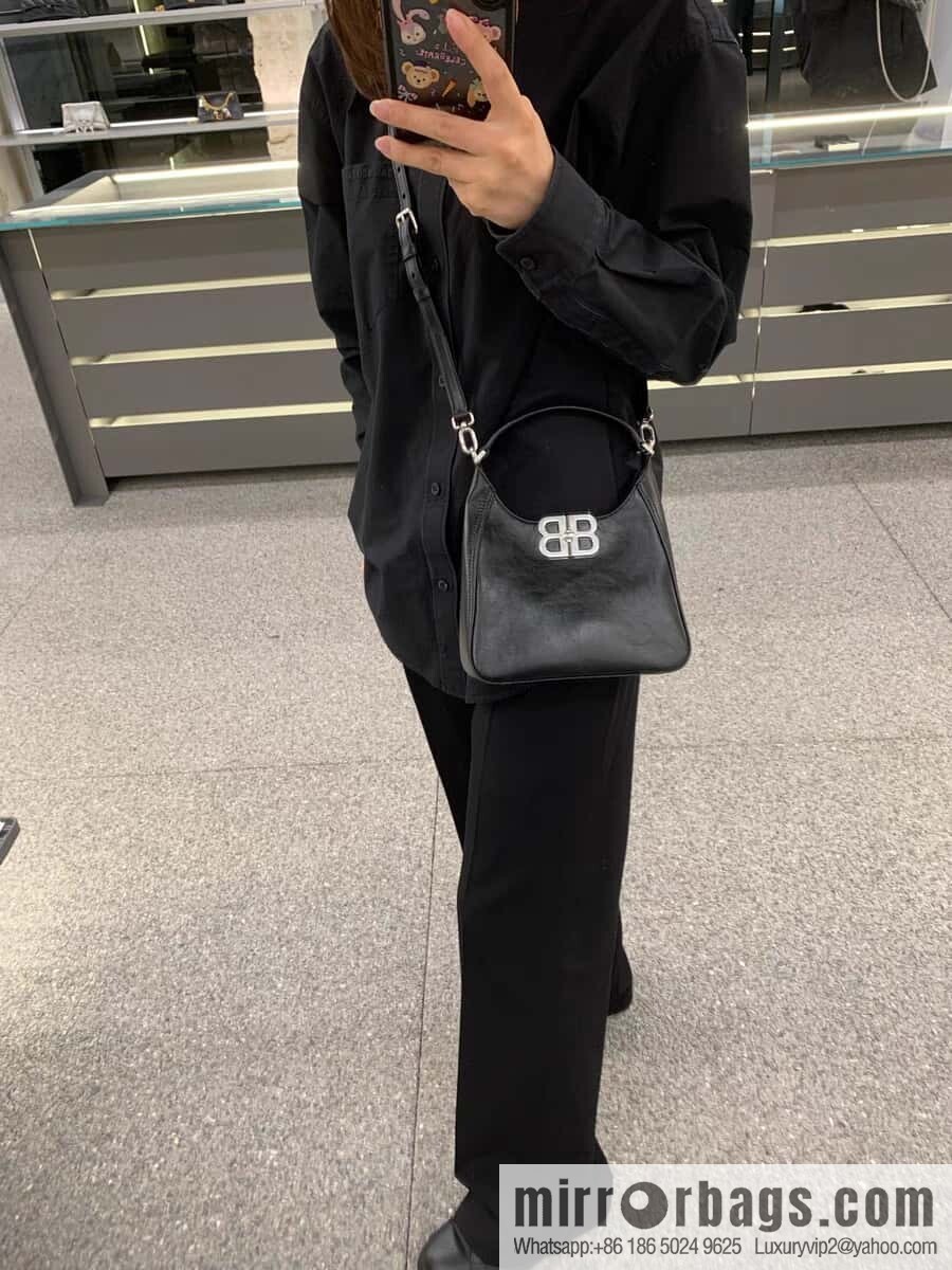 🖤Paris Replica Luxury Handbag Hobo Collection ‼️ 24 Year Hobo Bag 801928 Black