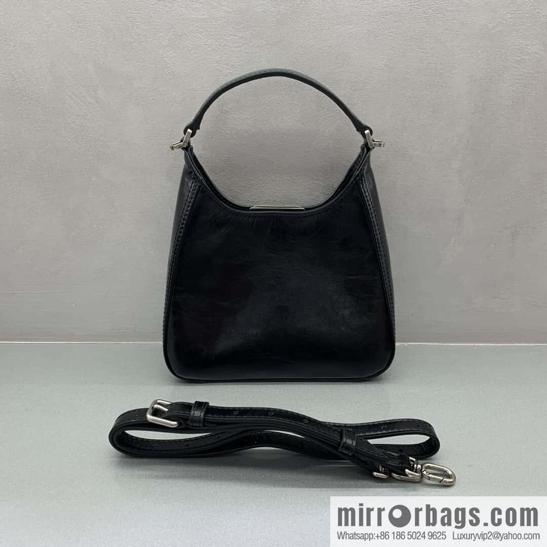 🖤Paris Replica Luxury Handbag Hobo Collection ‼️ 24 Year Hobo Bag 801928 Black