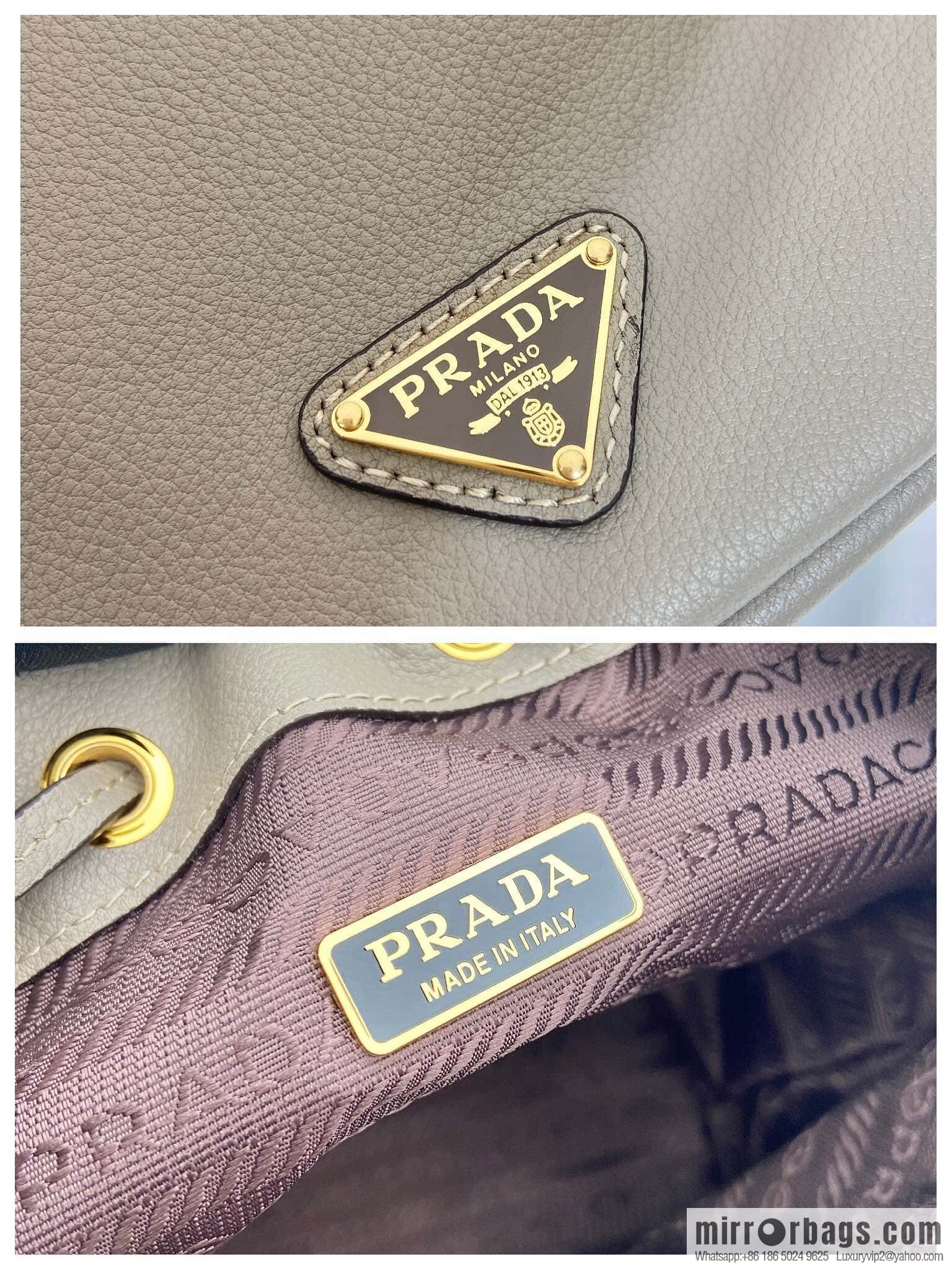 PRADA 🎉 calfskin bucket bag 🎉 1BE067 new product🎉🎉