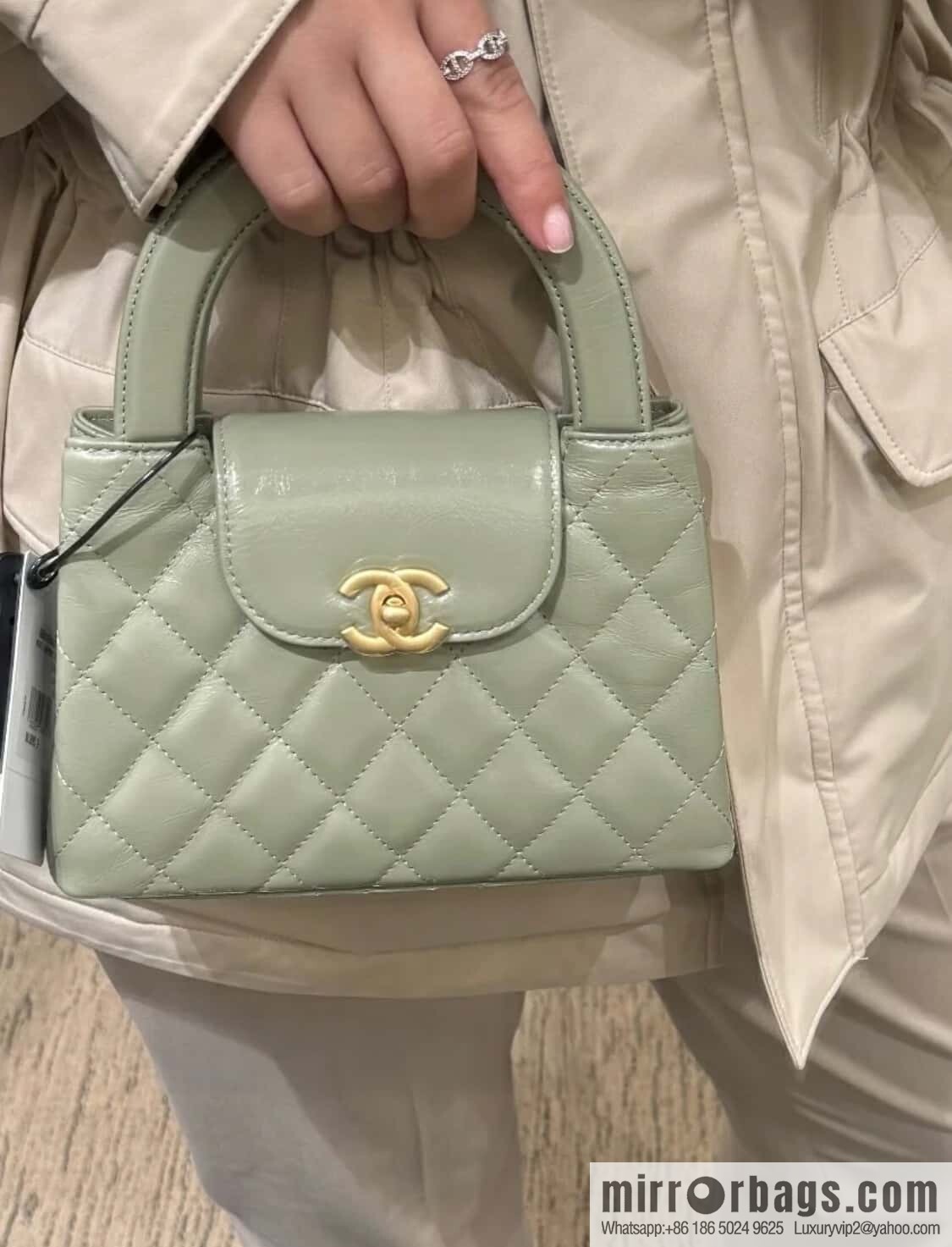 ππ‘ππ§ππ₯ πππ Avocado Green Handle Bag/Large π₯ AS4416