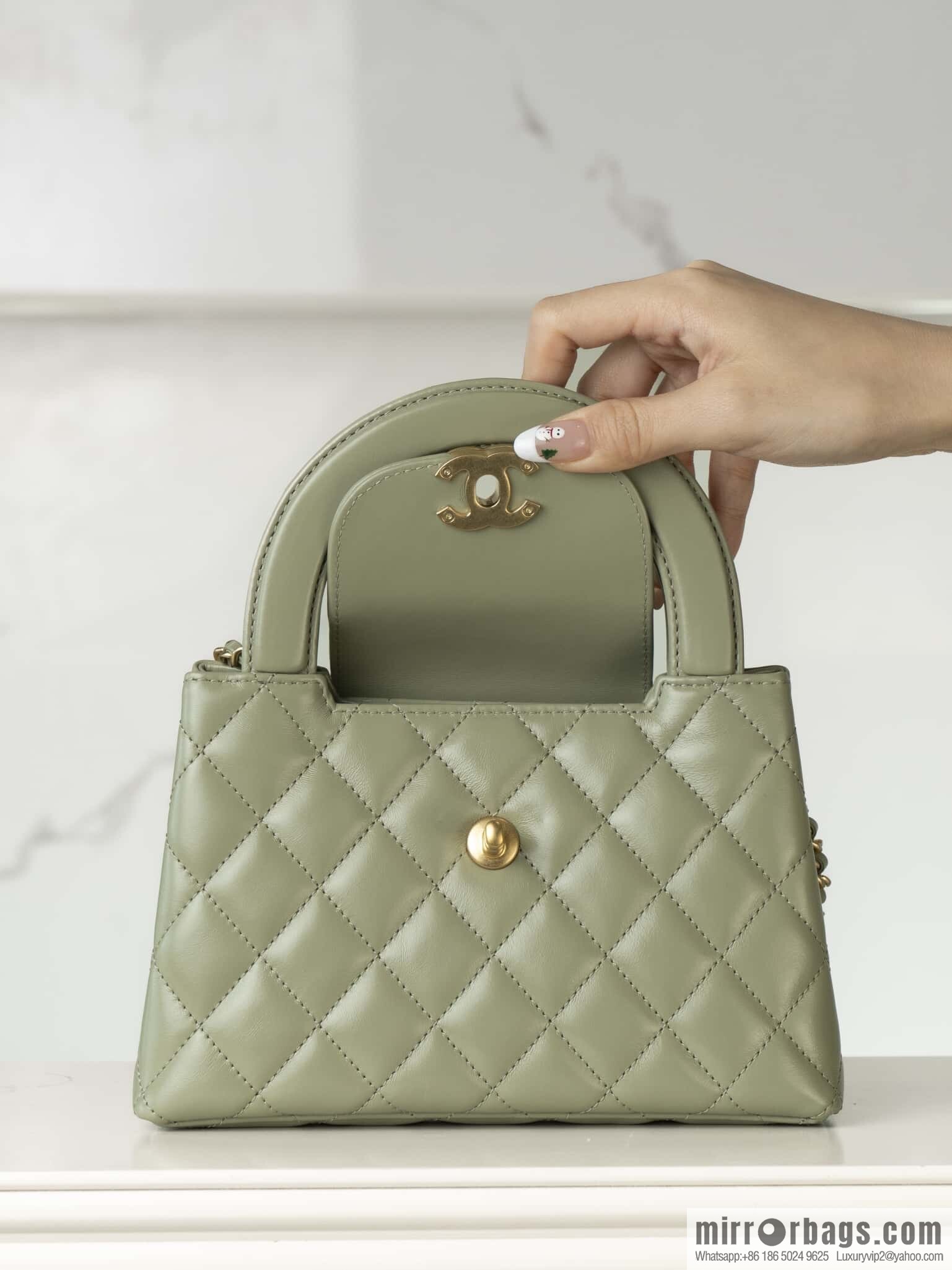 ππ‘ππ§ππ₯ πππ Avocado Green Handle Bag/Large π₯ AS4416