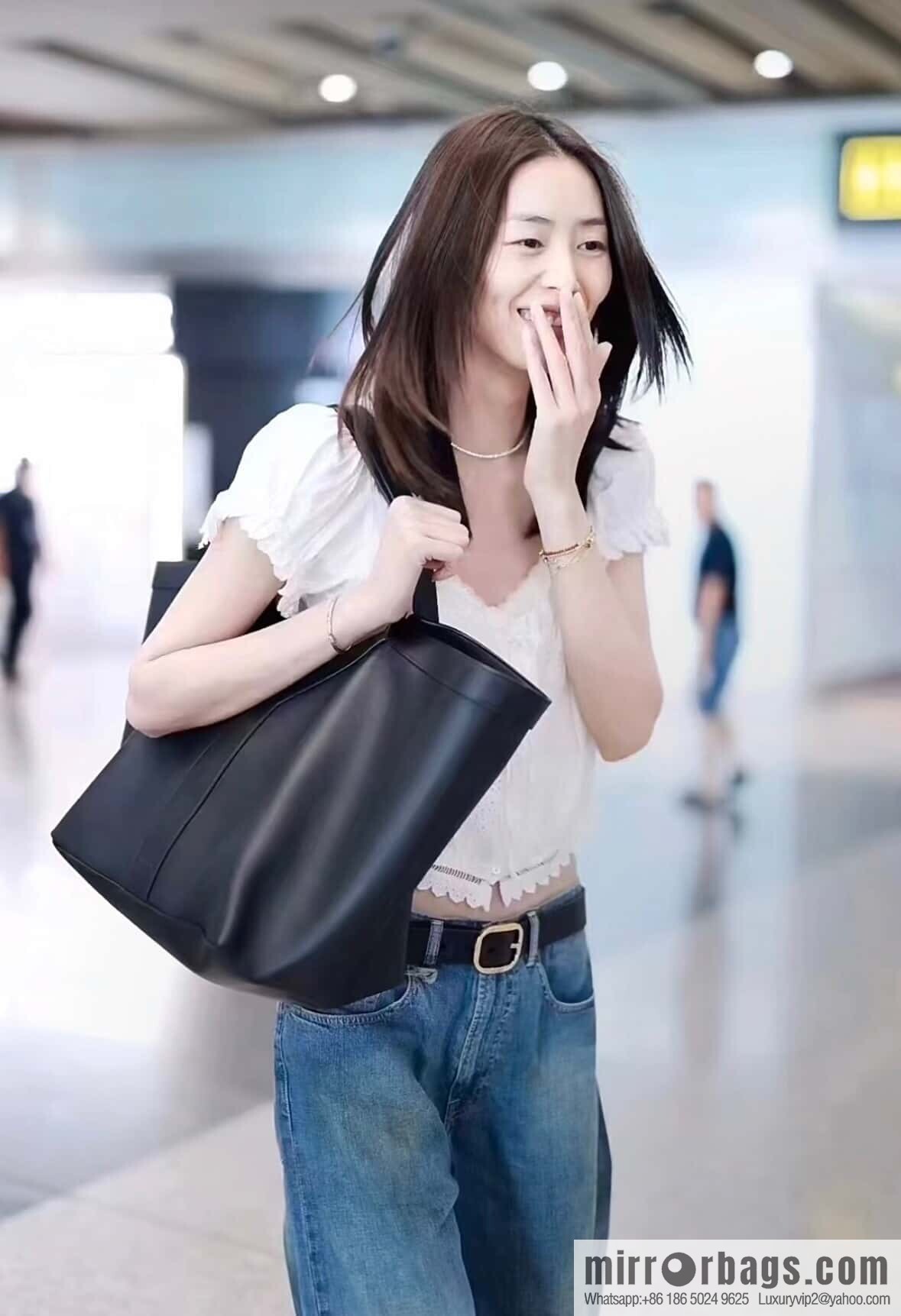 YSL 🆕 𝗪𝗛𝗬 𝗧𝗢𝗧𝗘 tote bag 🔥 817602 full leather black