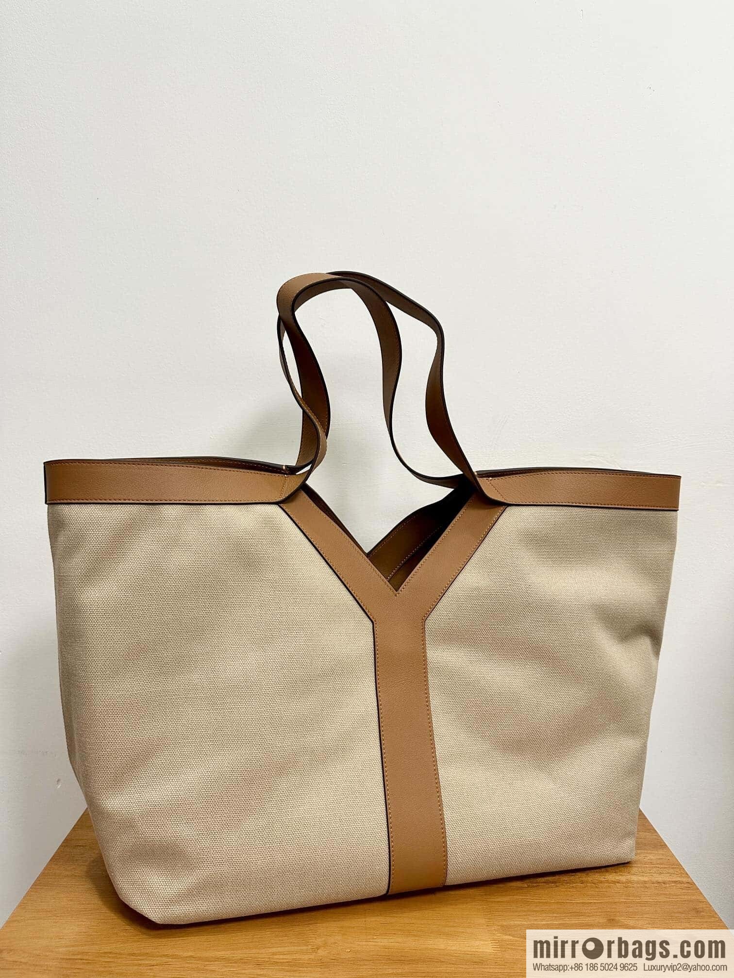 YSL 🆕 𝗪𝗛𝗬 𝗧𝗢𝗧𝗘 tote bag 🔥 817602 canvas