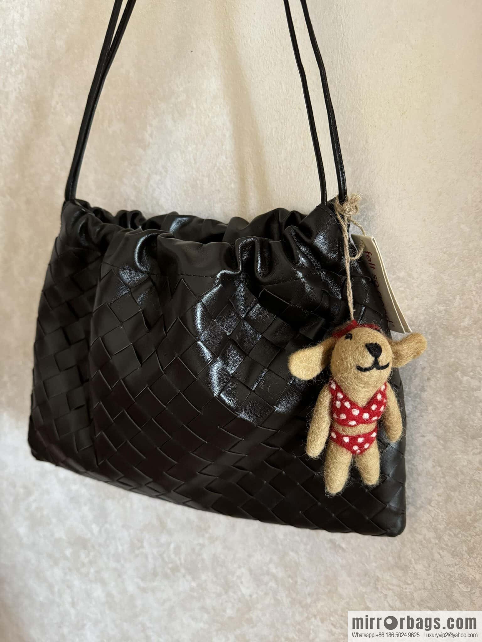 BV Medium Dustbag Clutch 796728 Chocolate Brown