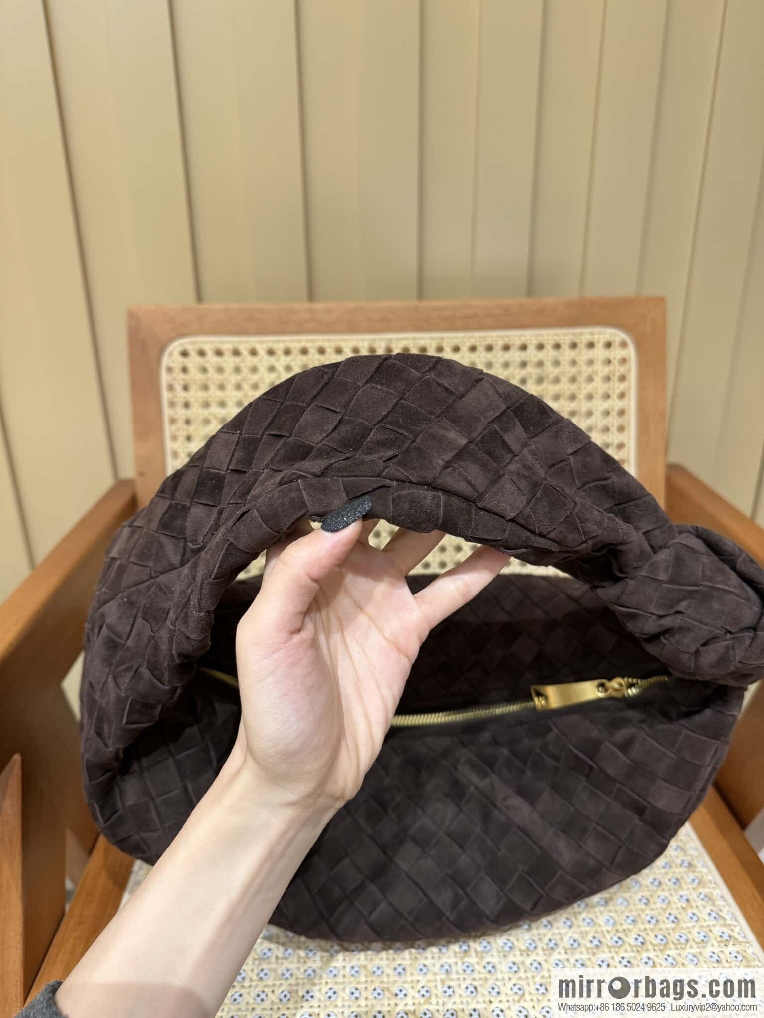 BV Jodie Shoulder Backpack 600261 Suede Chocolate Brown