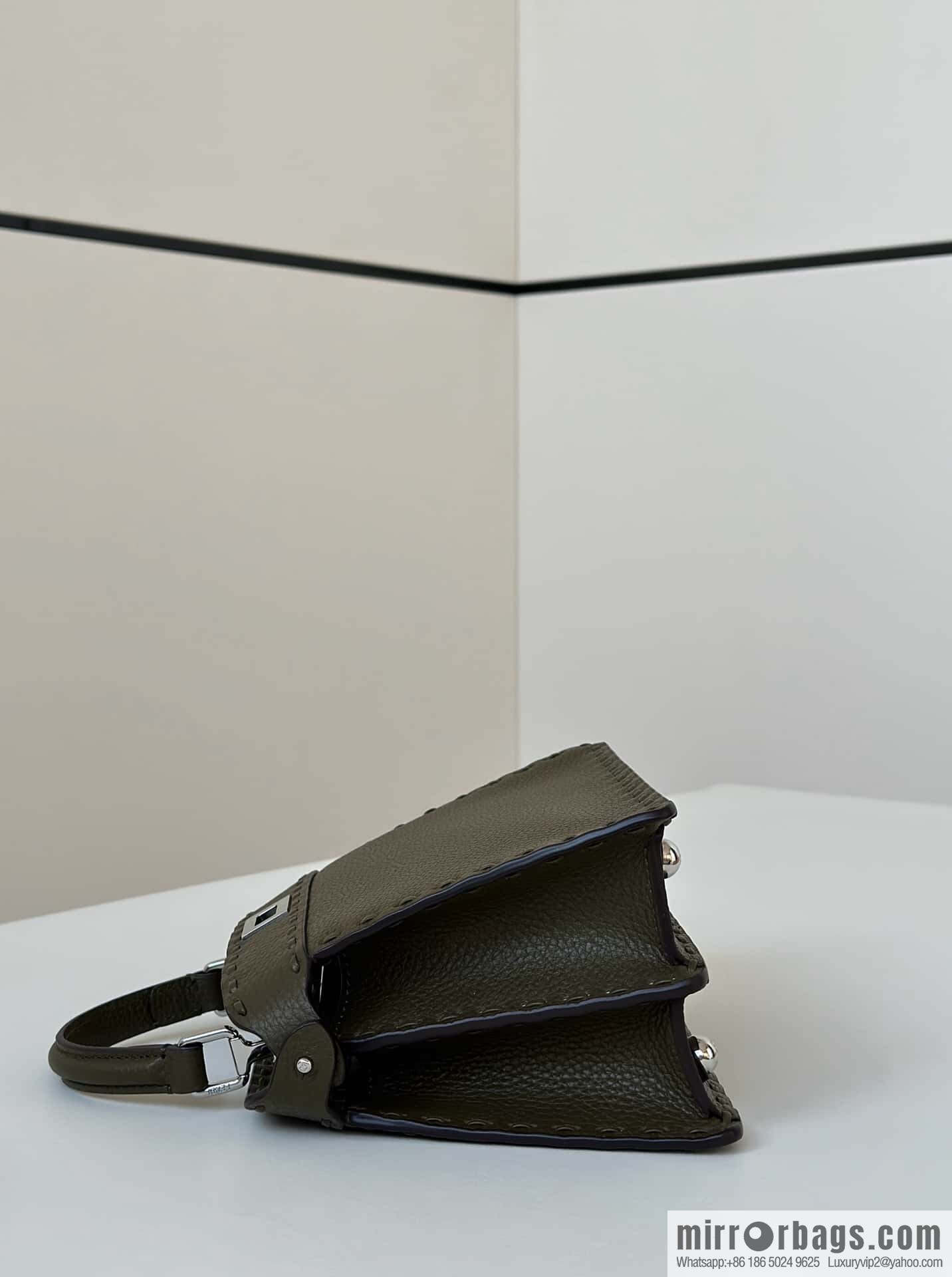 FENDI peekaboo new series I see you petite model number 80133As green