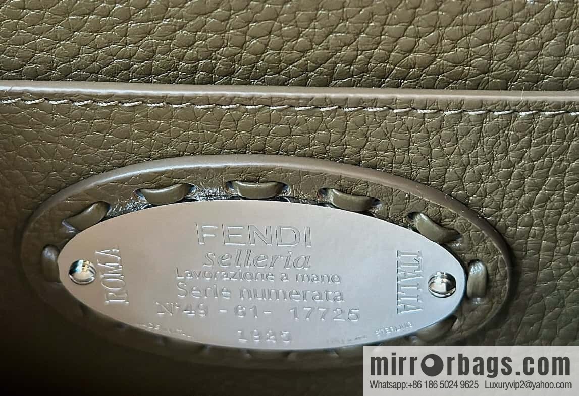 FENDI peekaboo new series I see you petite model number 80133As green