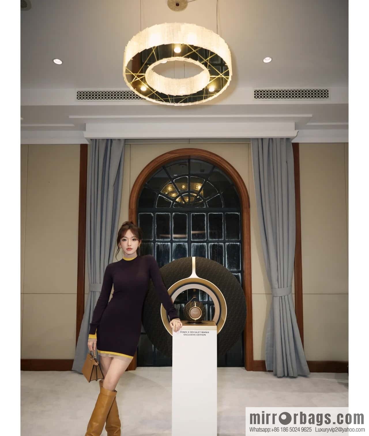FENDI peekaboo new series I see you petite model number 80133As brown