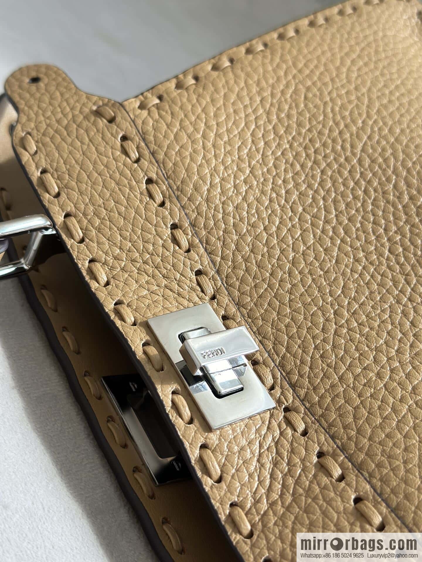 FENDI peekaboo new series I see you petite model number 80133As brown