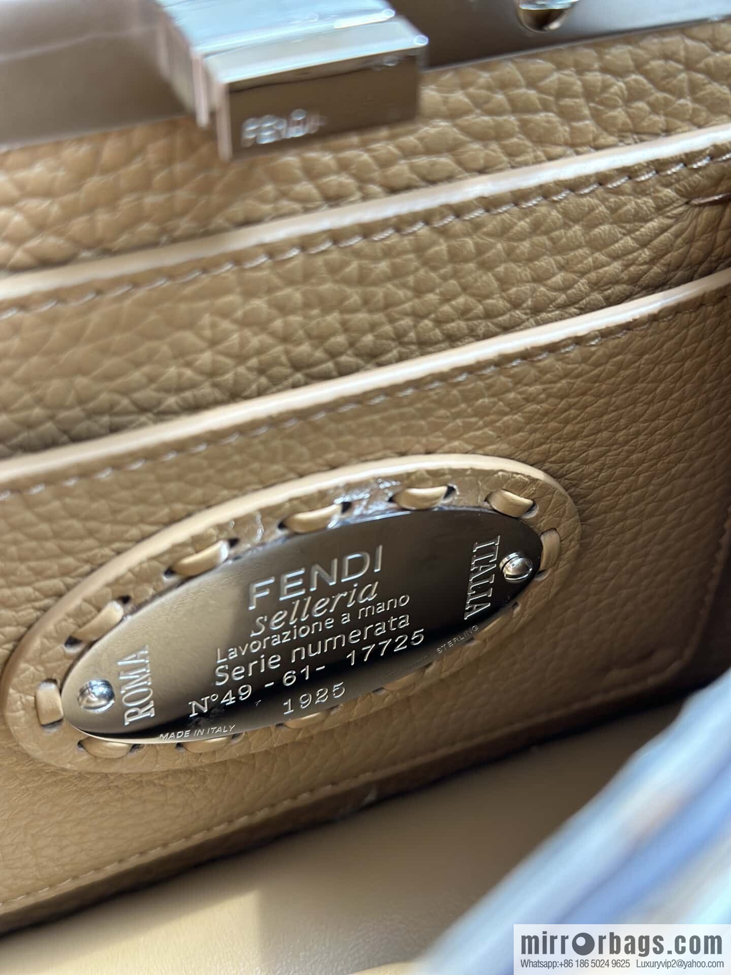 FENDI peekaboo new series I see you petite model number 80133As brown
