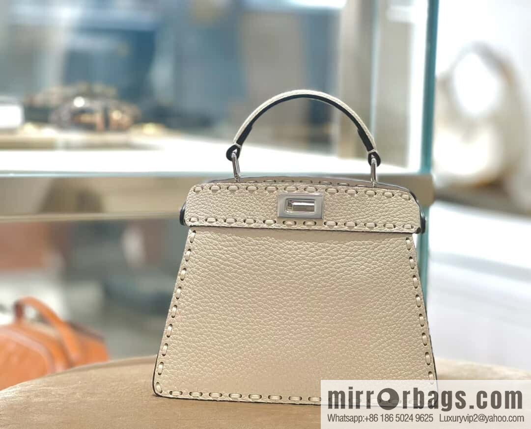 FENDI peekaboo new series I see you petite model number 80133As white