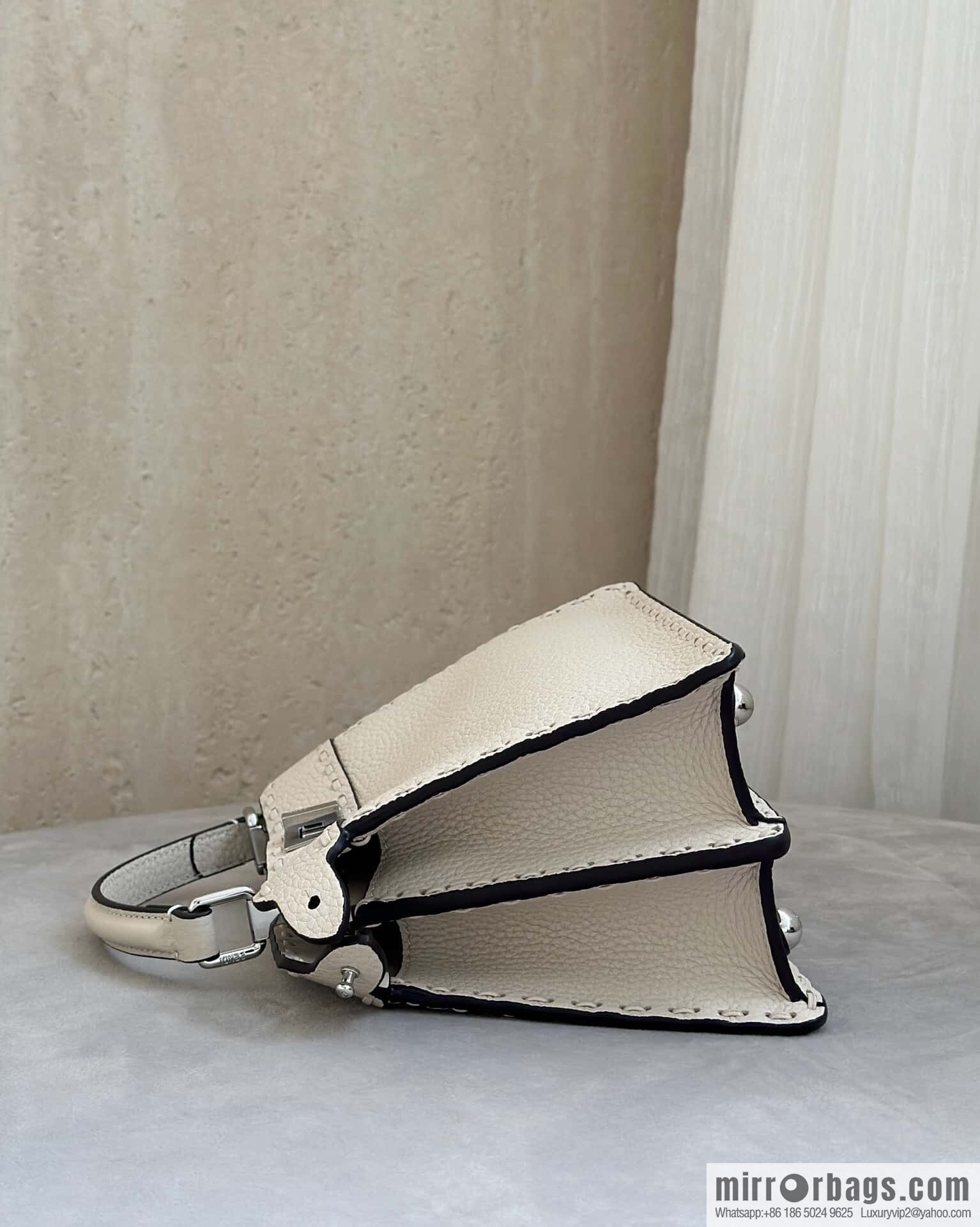 FENDI peekaboo new series I see you petite model number 80133As white