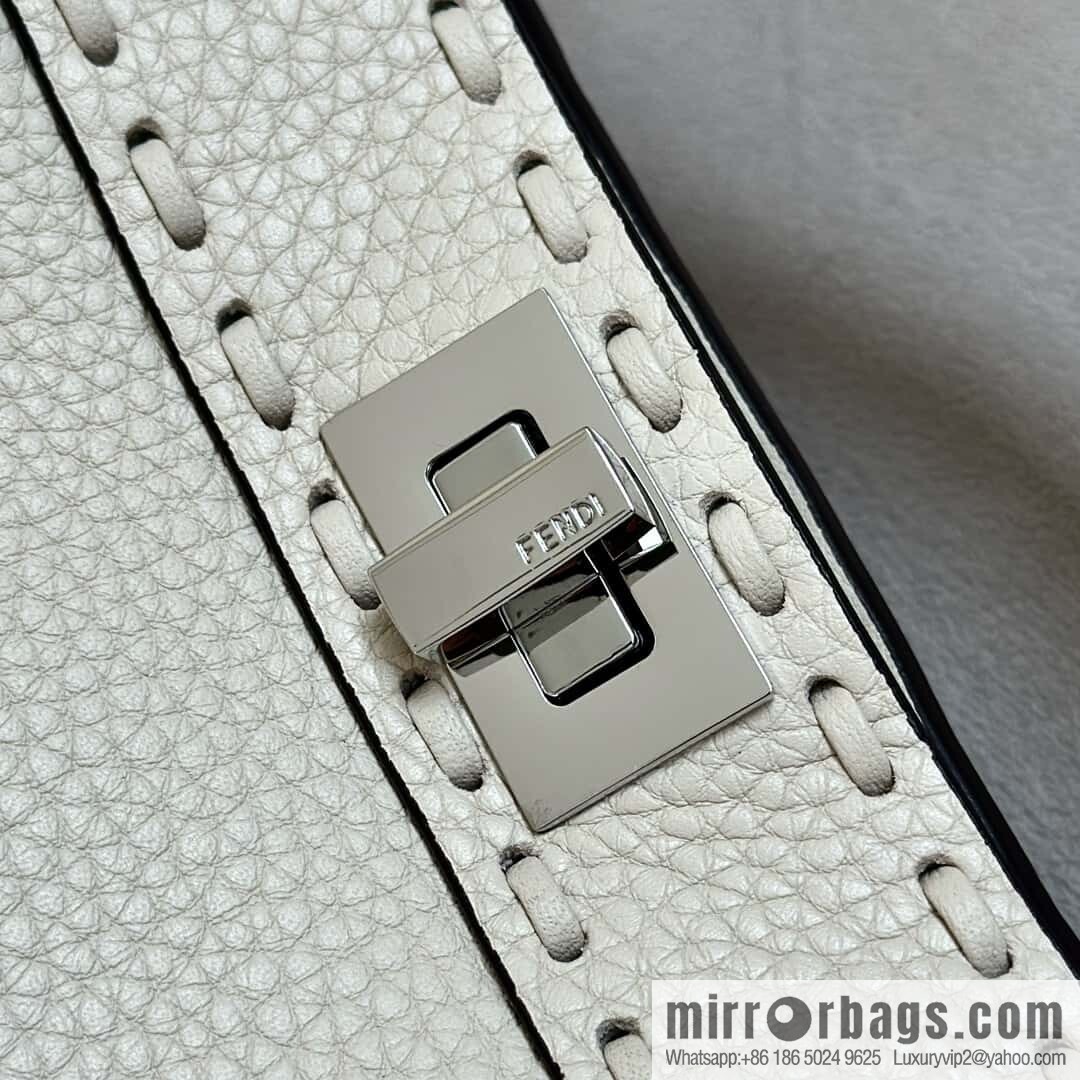 FENDI peekaboo new series I see you petite model number 80133As white