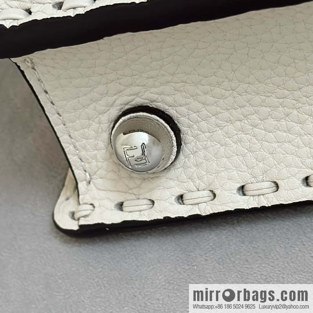 FENDI peekaboo new series I see you petite model number 80133As white