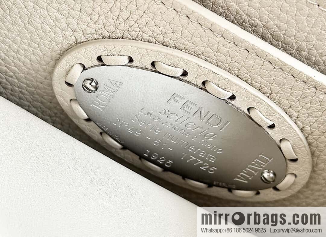FENDI peekaboo new series I see you petite model number 80133As white