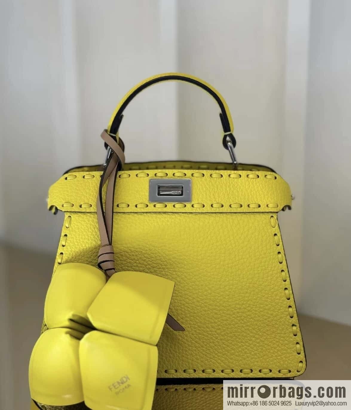 FENDI peekaboo new series I see you petite model number 80133As yellow