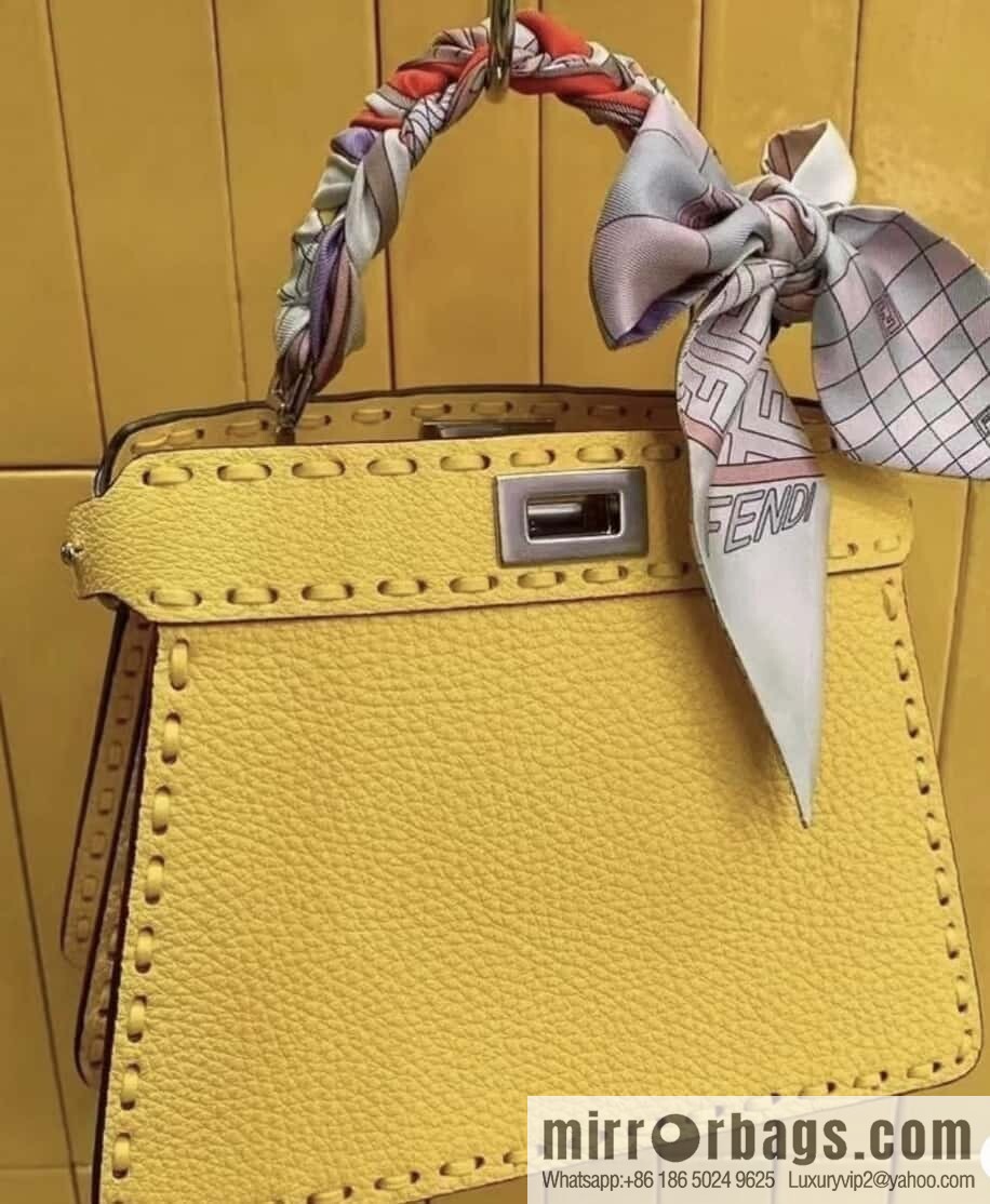 FENDI peekaboo new series I see you petite model number 80133As yellow
