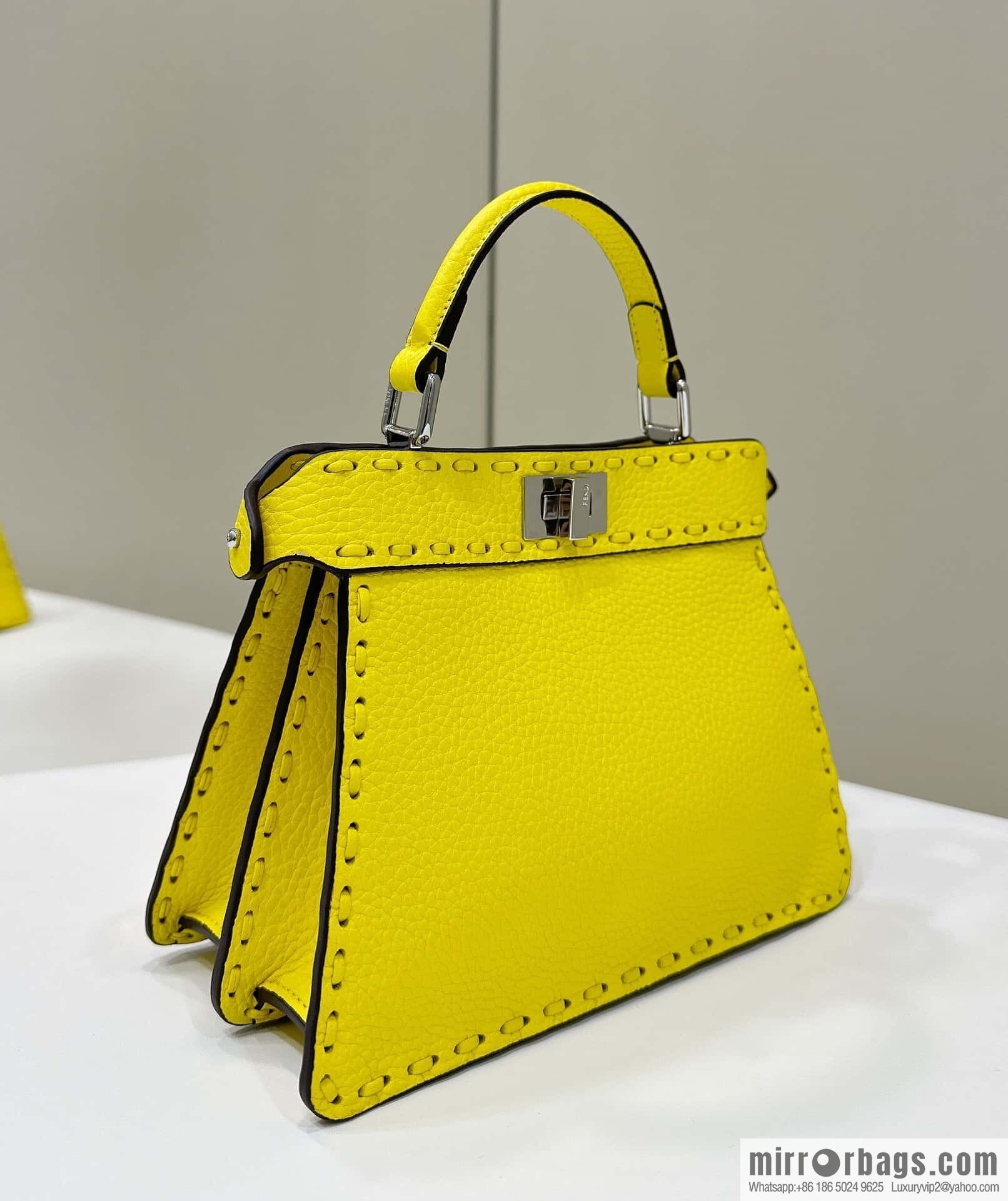 FENDI peekaboo new series I see you petite model number 80133As yellow
