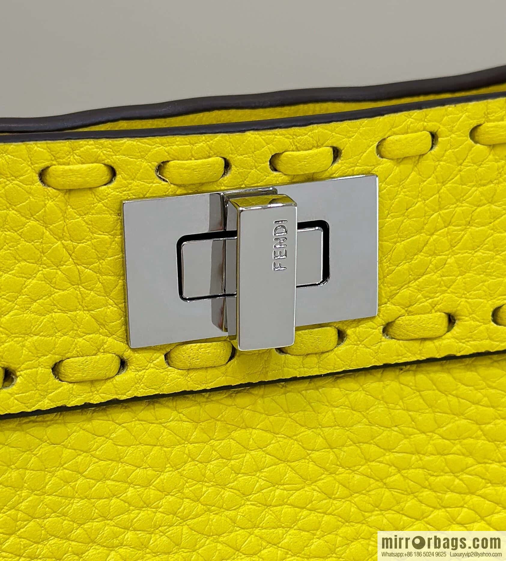 FENDI peekaboo new series I see you petite model number 80133As yellow