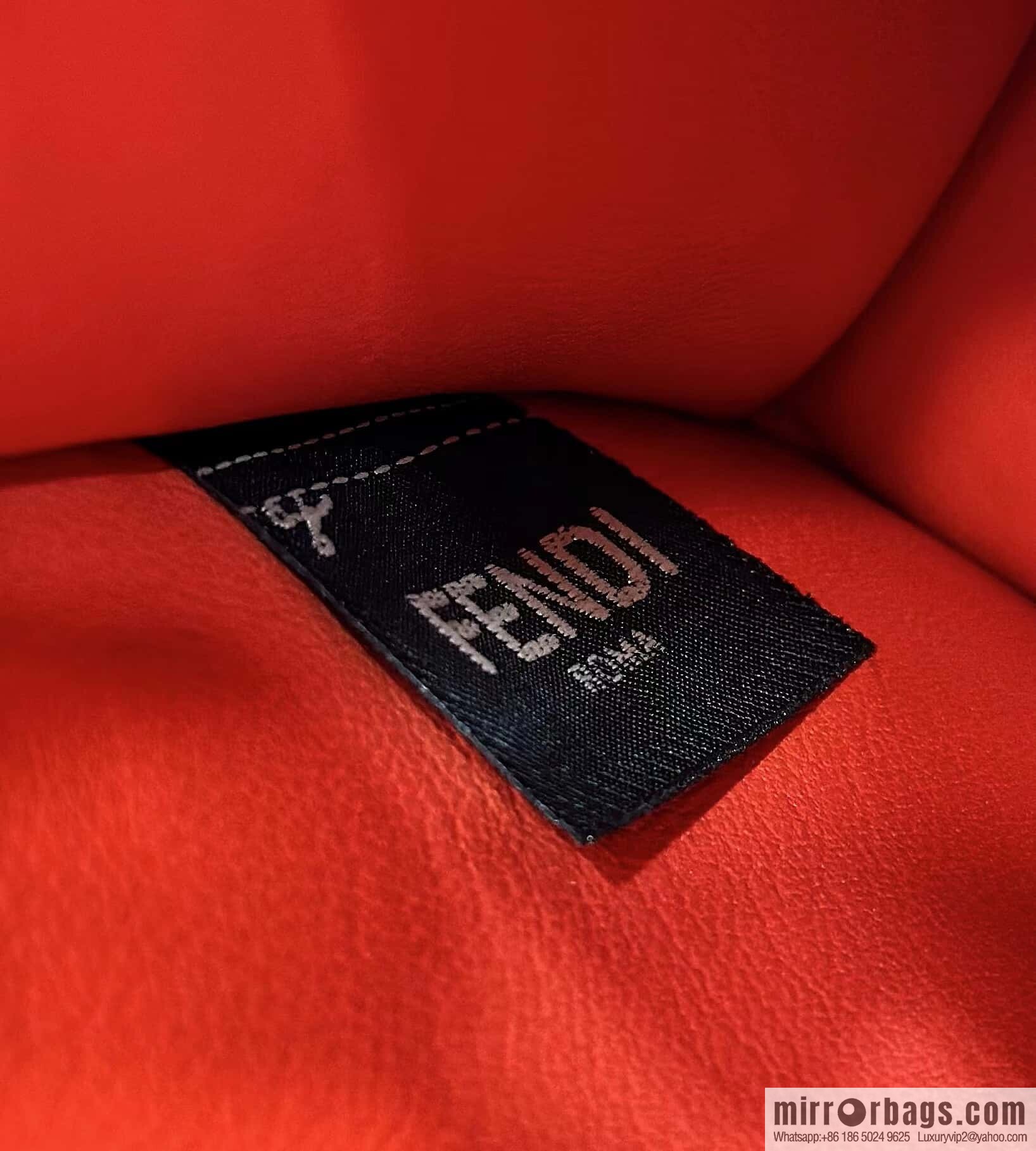 FENDI peekaboo new series I see you petite model number 80133As red