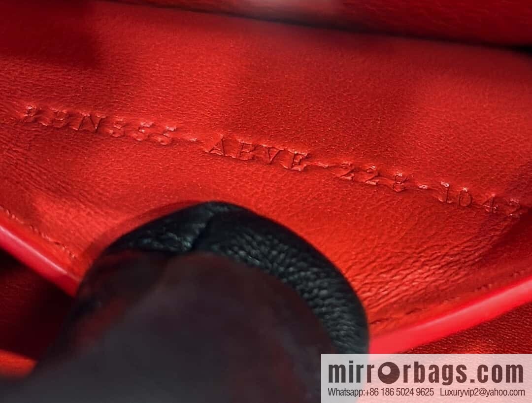 FENDI peekaboo new series I see you petite model number 80133As red