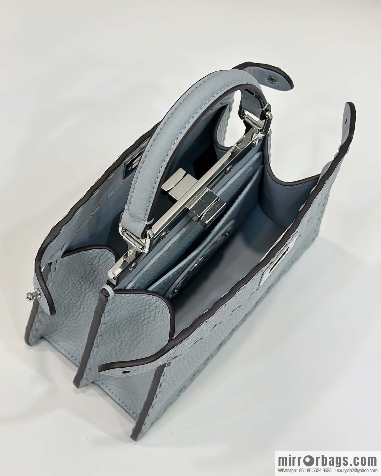 FENDI peekaboo new series I see you petite model number 80133As haze blue