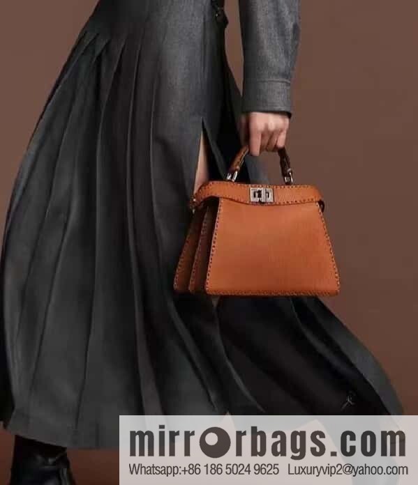 FENDI peekaboo new series I see you petite model number 80133As brown