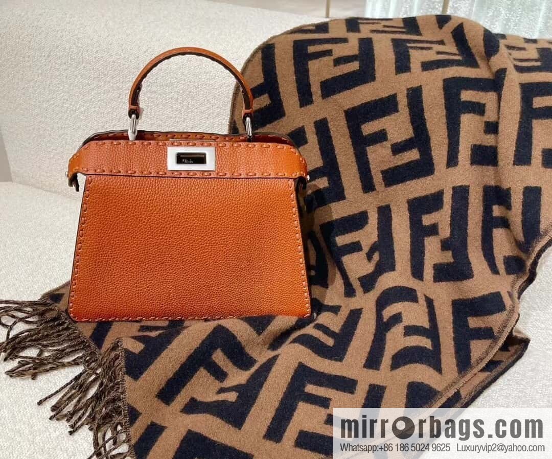 FENDI peekaboo new series I see you petite model number 80133As brown