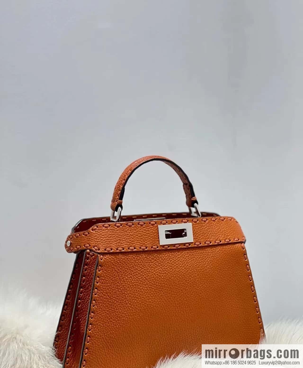 FENDI peekaboo new series I see you petite model number 80133As brown