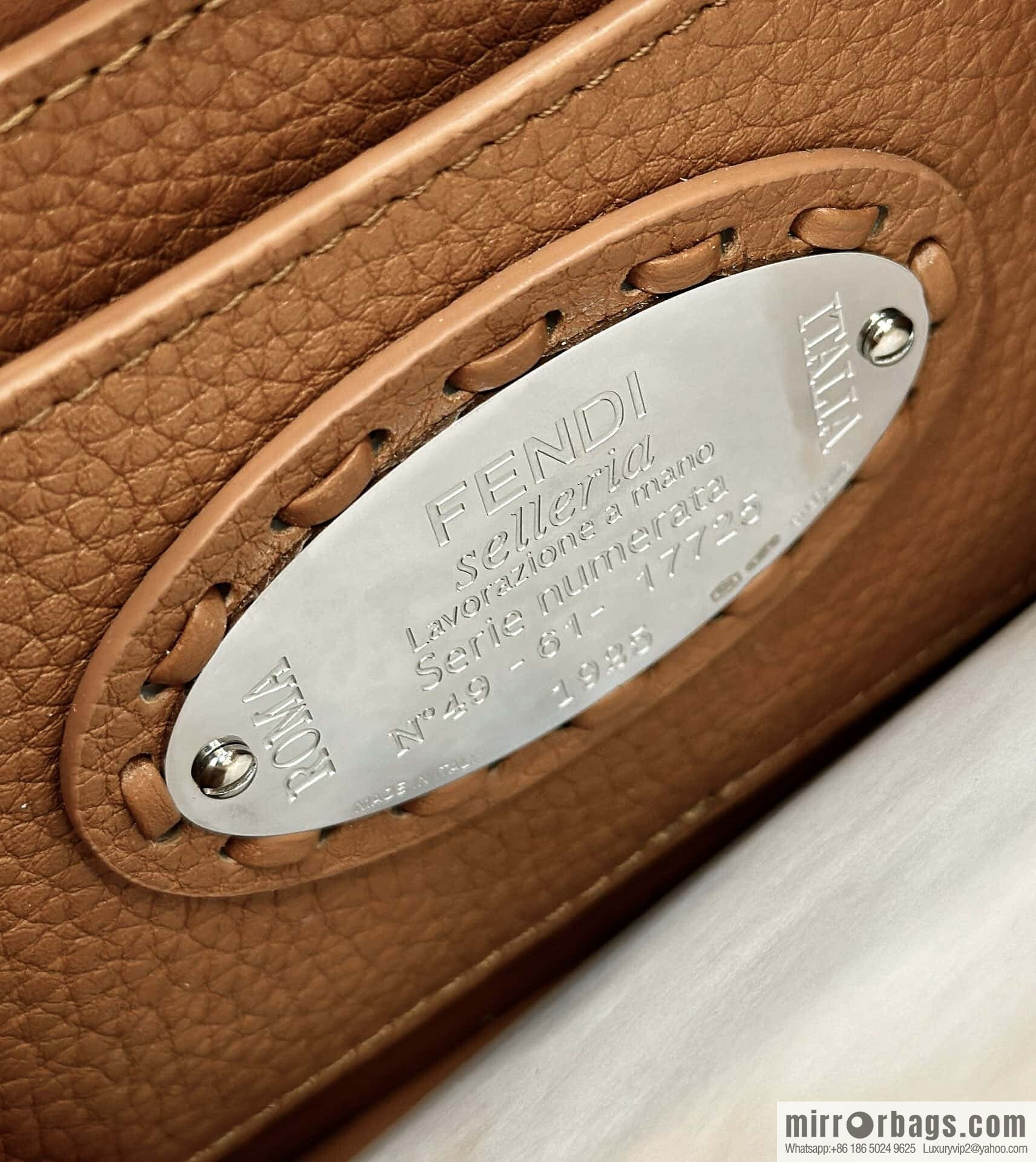 FENDI peekaboo new series I see you petite model number 80133As brown