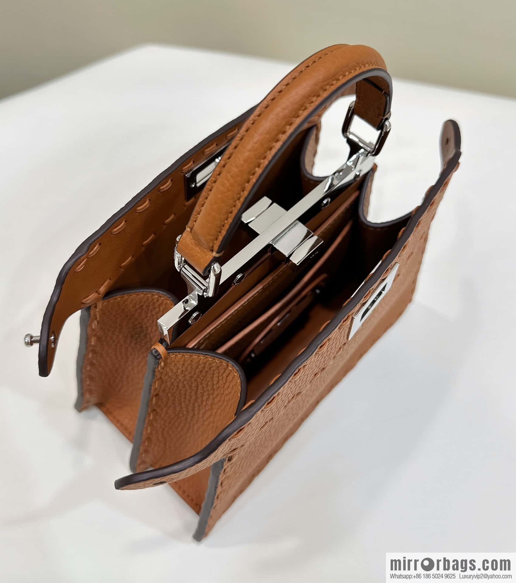 FENDI peekaboo new series I see you petite model number 80133As brown