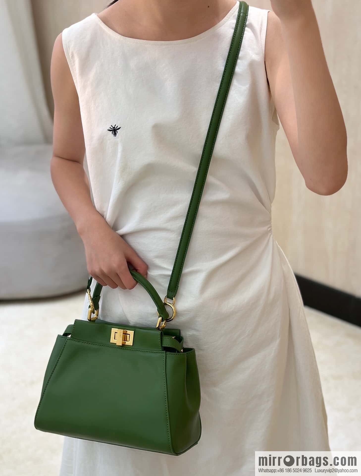 FENDI peekaboo series, model number: 8383 green