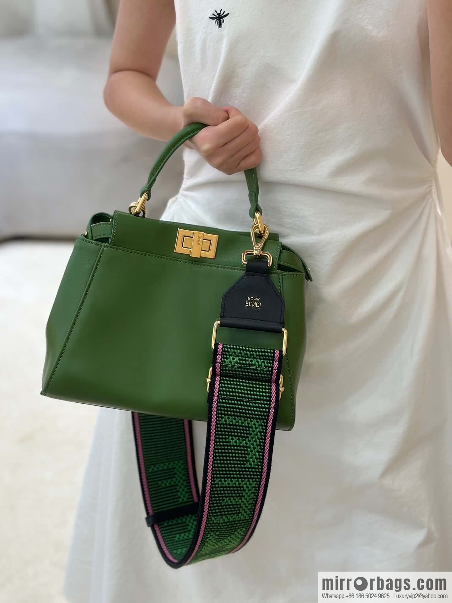 FENDI peekaboo series, model number: 8383 green