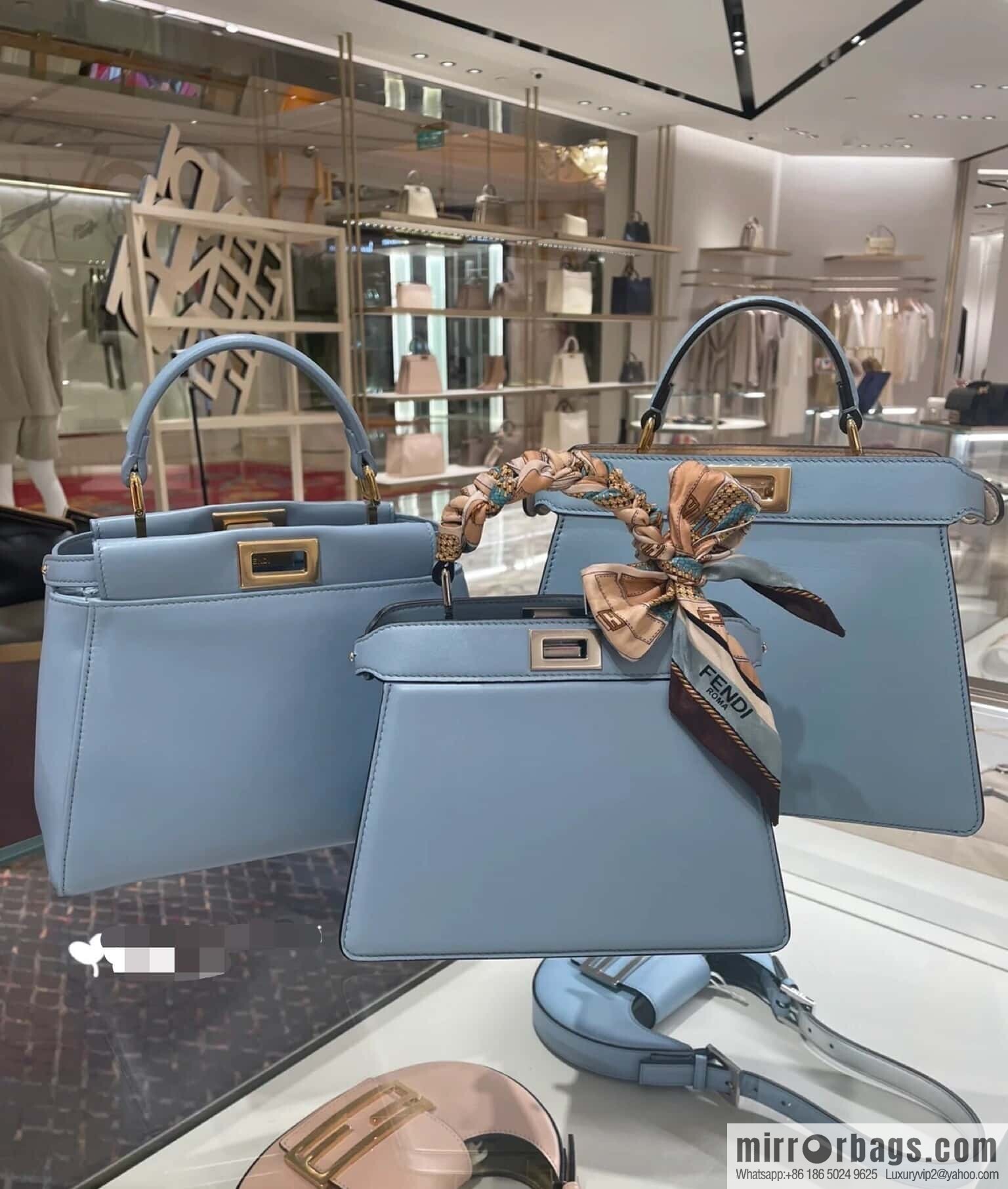 FENDI peekaboo series, model number: 8315 blue