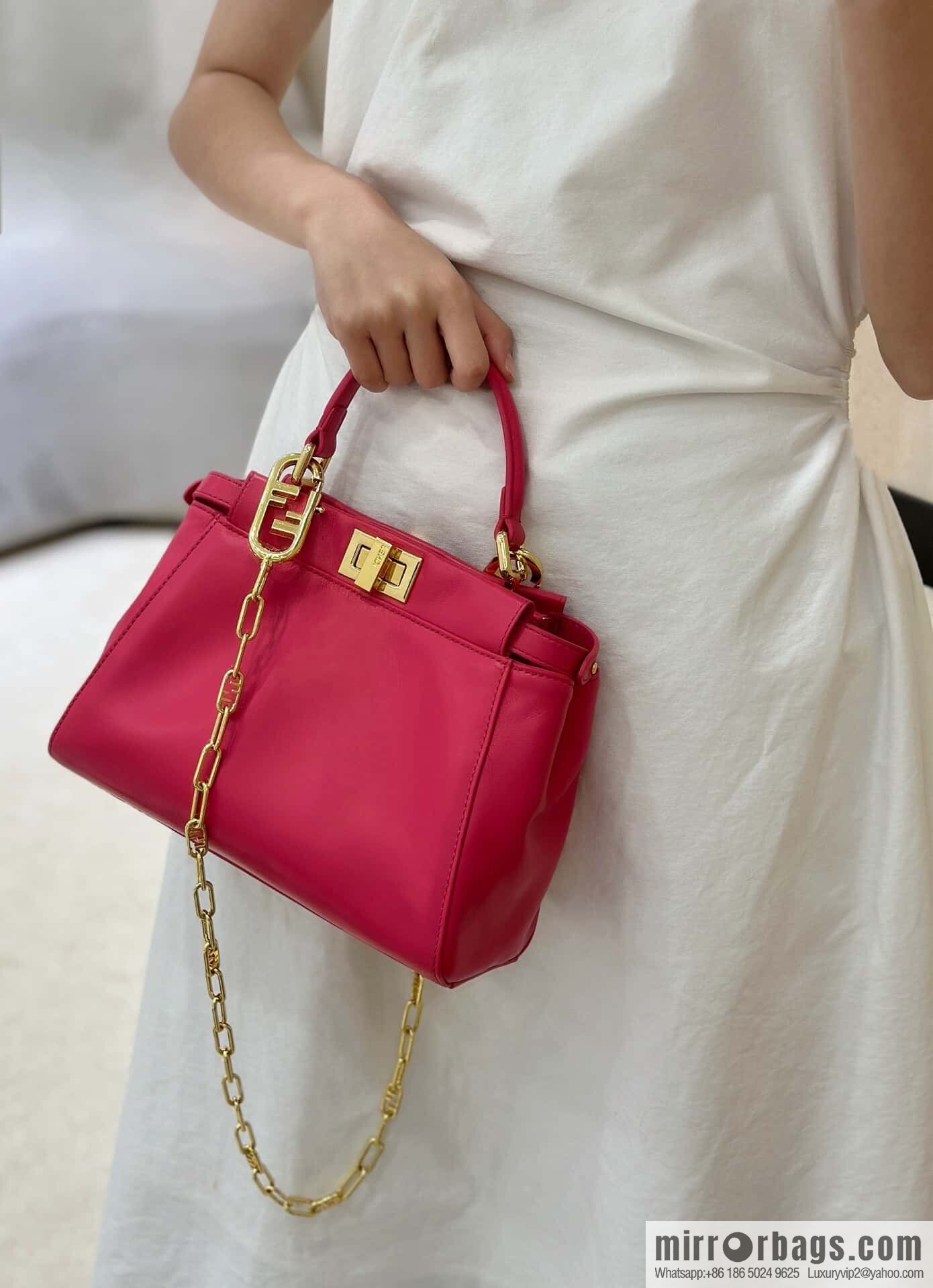 FENDI peekaboo series, model number: 8315 rose red