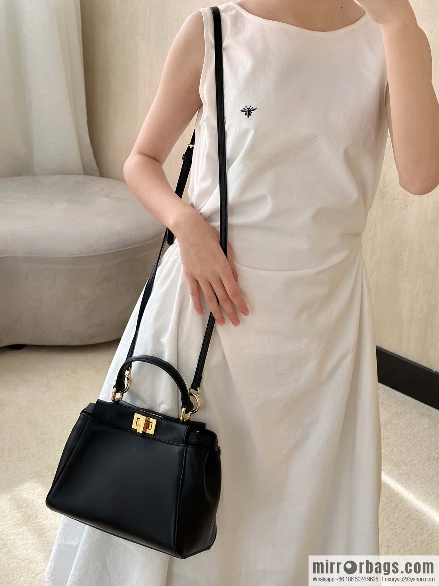 FENDI peekaboo series, model number: 2590 black