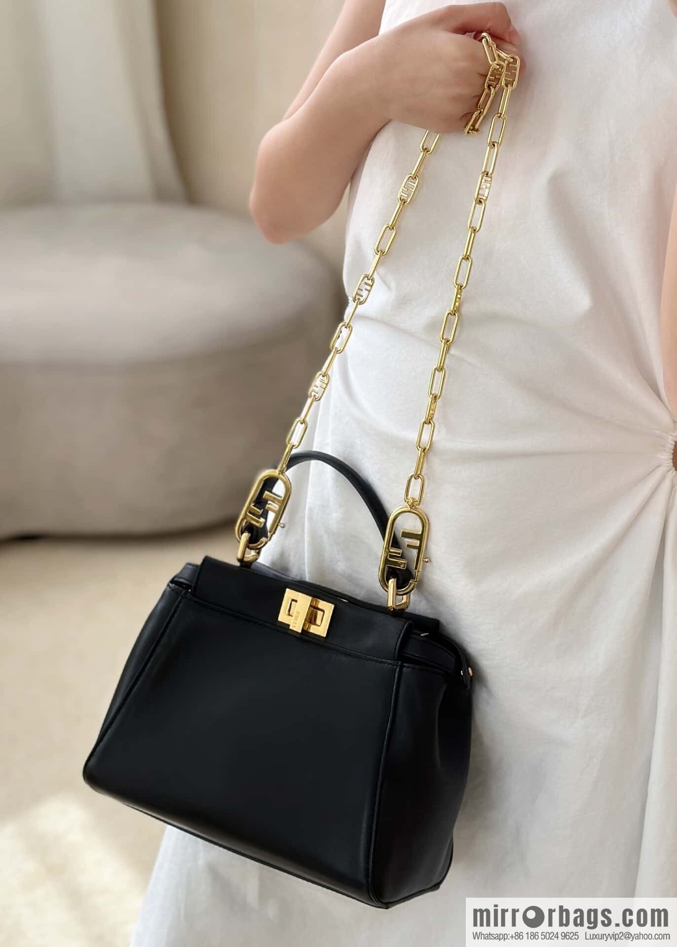 FENDI peekaboo series, model number: 2590 black