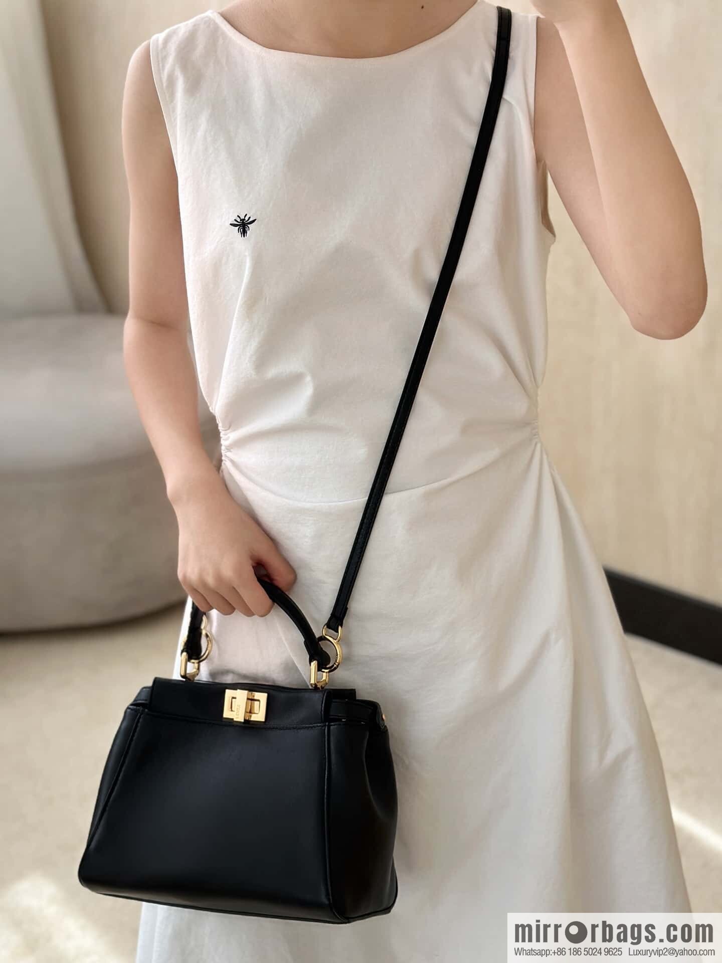 FENDI peekaboo series, model number: 2590 black