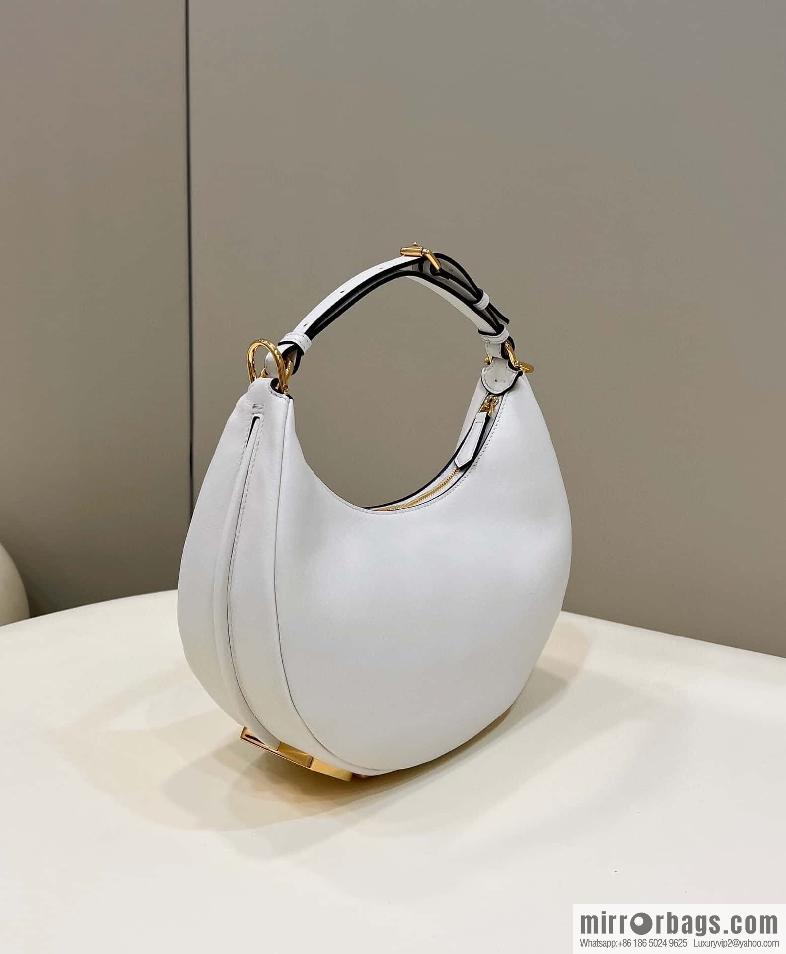 FENDI Fendigraphy armpit bag, model number: 80056m white