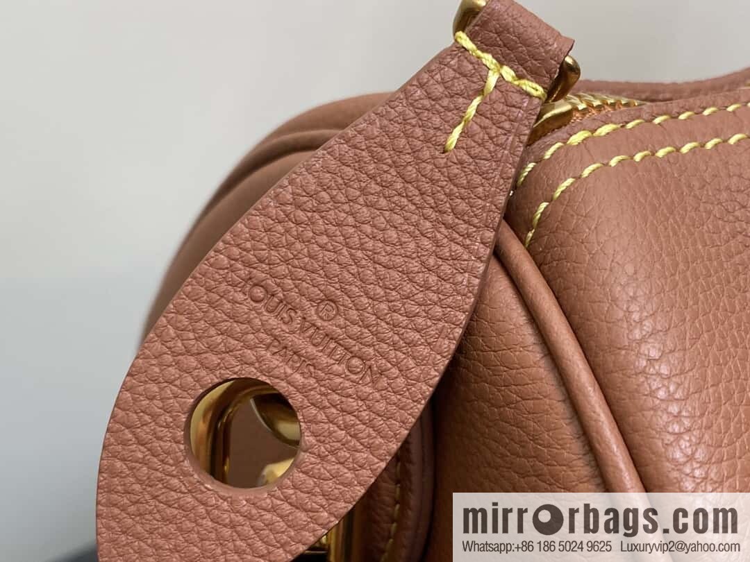 [Boutique‑grade] M12672 brown full leather, pillow bag speedy series SPEEDY P9 BANDOULIZRE40 handbag