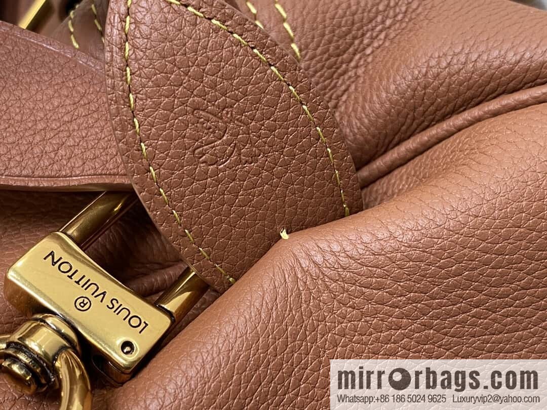 [Boutique‑grade] M12672 brown full leather, pillow bag speedy series SPEEDY P9 BANDOULIZRE40 handbag