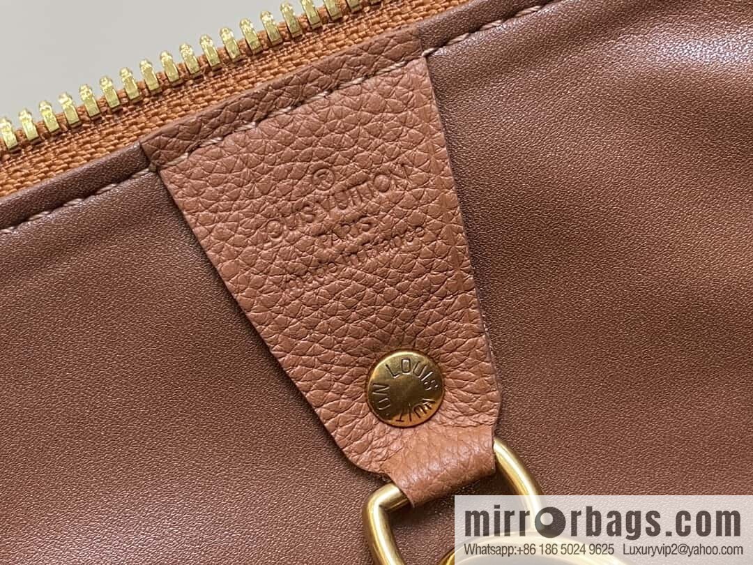 [Boutique‑grade] M12672 brown full leather, pillow bag speedy series SPEEDY P9 BANDOULIZRE40 handbag