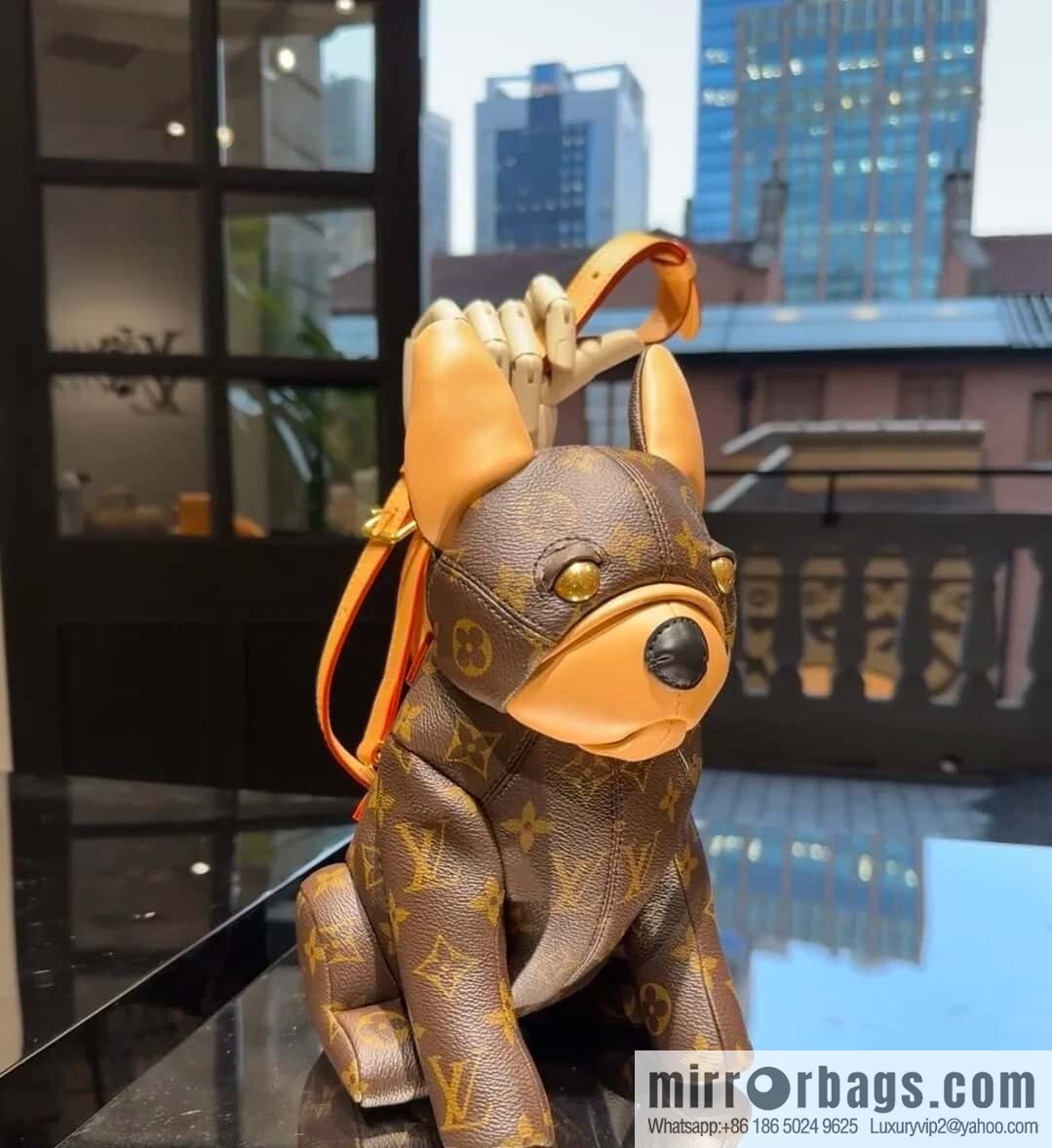 [Boutique‑grade] M12617 presbyopia, French Dou dog shoulder bag series, this Pooch Bag handbag